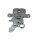 Rear right brake calliper METZGER for ALFA ROMEO MITO