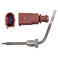 Sensor Abgastemperatur 396mm METZGER für SKODA FABIA II