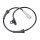 Wheel Speed Sensor rear axle left METZGER for e.g. RENAULT TWINGO