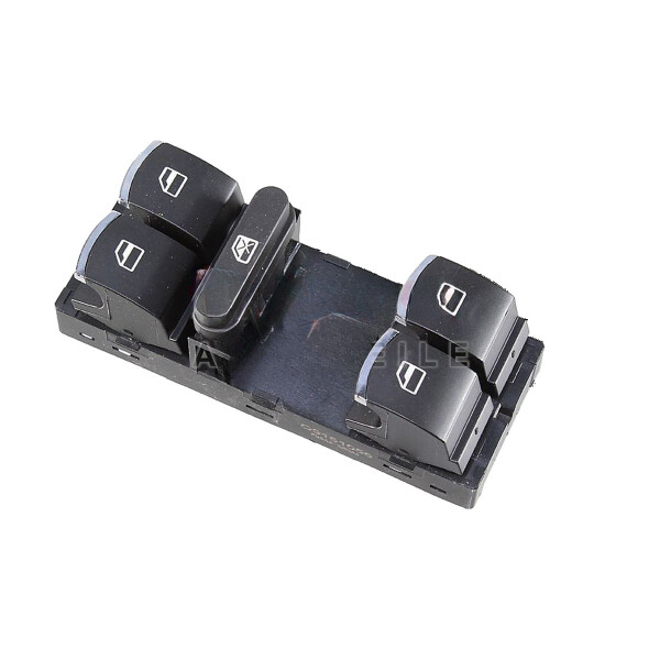 Schalter Fensterheber fahrerseitig chrom schwarz METZGER für u.a. VW GOLF