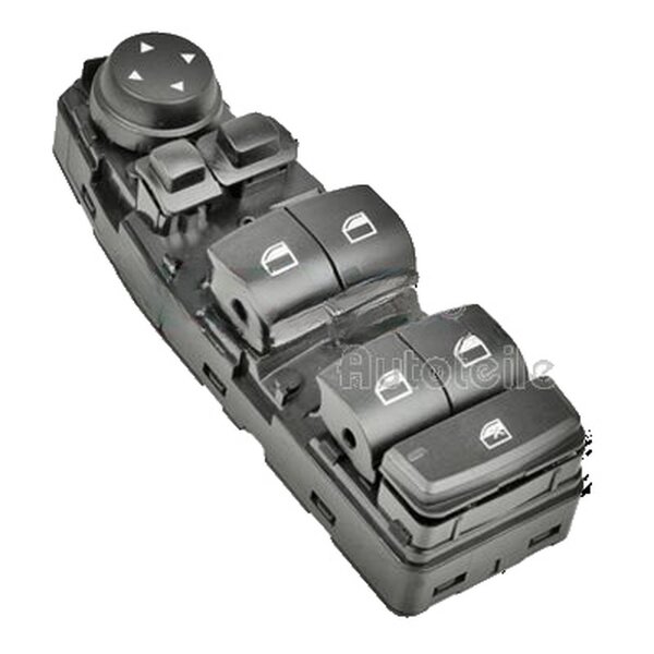 Power Window Switch front 6-pin black METZGER for BMW 5 Series and others