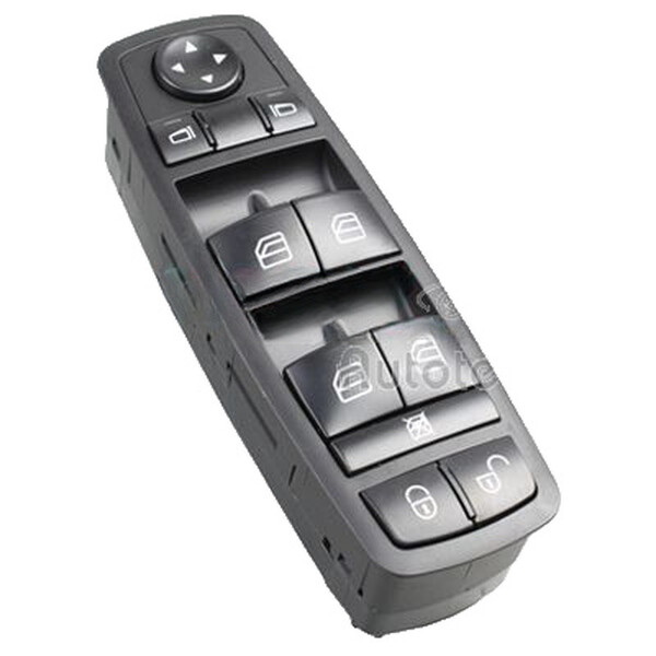 Power Window Switch drivers side 3-pin black METZGER for e.g. MB B-CLASS