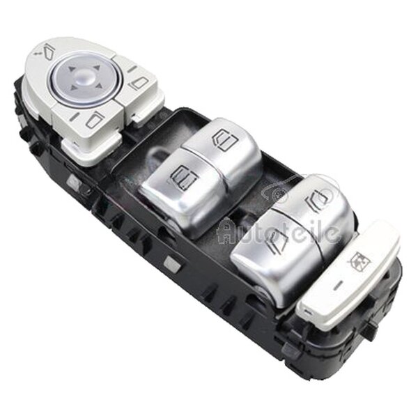 Drivers side Power Window Switch chrome black METZGER for MB MARCO and others