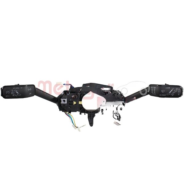 Steering Column Switch with wipe-wash function black METZGER for e.g. VW GOLF