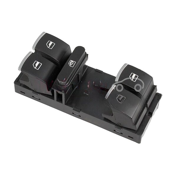 Schalter Fensterheber 10-polig chrom schwarz METZGER für u.a. VW PASSAT