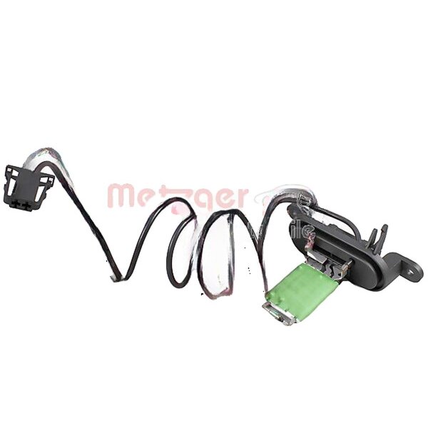 Resistor Interior Blower 9-pin 12 V METZGER for e.g. RENAULT KANGOO