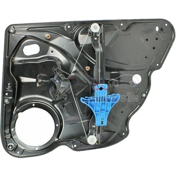 Rear left electric Window Regulator with base carrier METZGER for VW PASSAT