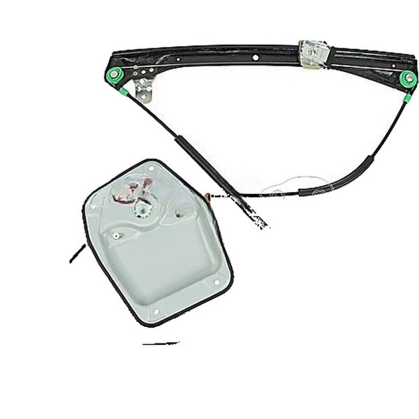 Electric front right Window Regulator with base carrier METZGER for VW JETTA