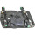 Electric front right Window Regulator with base carrier METZGER for VW GOLF