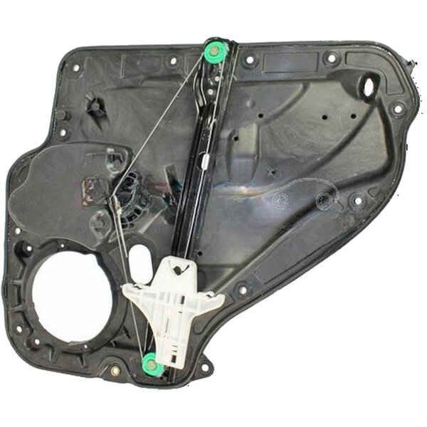 Rear left electric Window Regulator with base carrier METZGER for VW GOLF