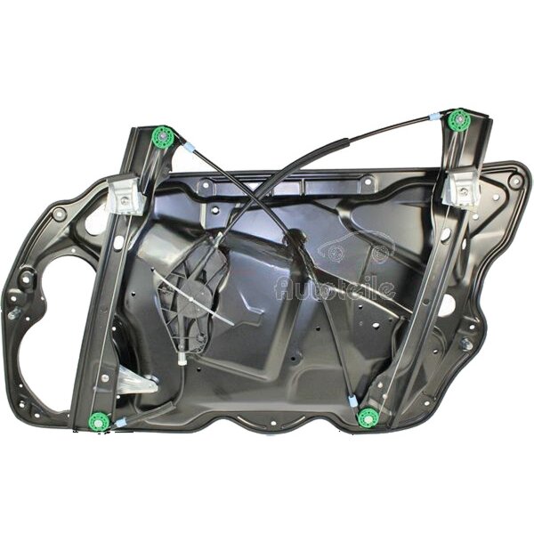 Electric front left Window Regulator with base carrier METZGER for VW PASSAT