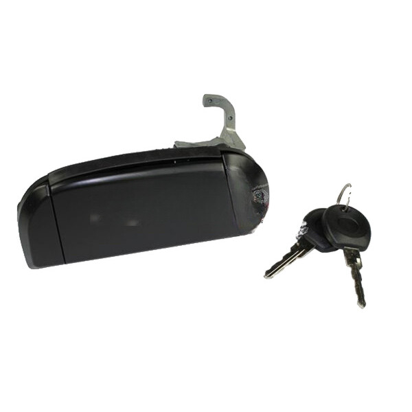 Exterior Door Handle front left with Key black METZGER for e.g. VW TRANSPORTER