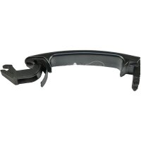 Exterior Door Handle rear left without lock black METZGER...
