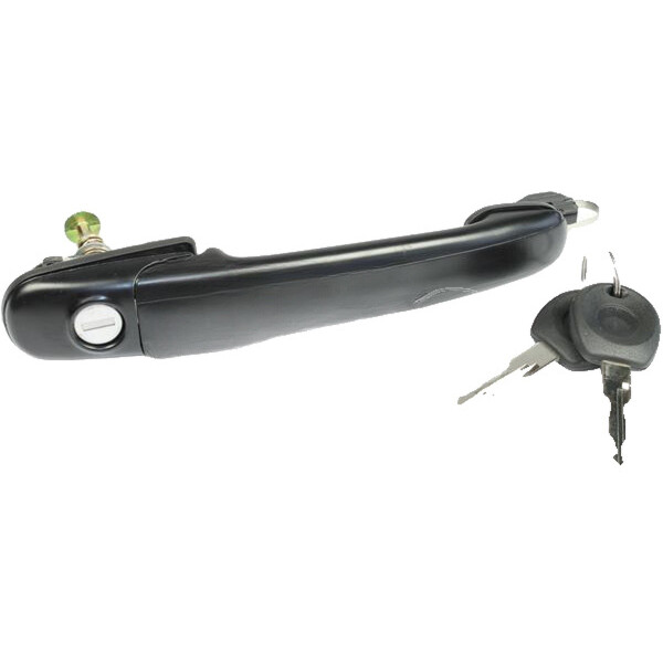 Exterior Door Handle front left with Key METZGER for e.g. VW POLO
