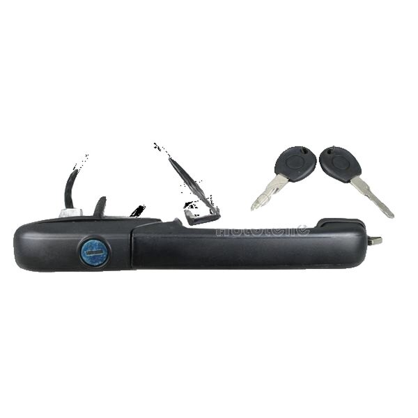 Exterior Door Handle front right with lock cylinder METZGER for e.g. VW PASSAT