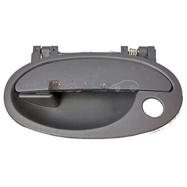Exterior Door Handle front left without Key black METZGER for e.g. OPEL MERIVA