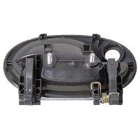 Exterior Door Handle front left without Key black METZGER...