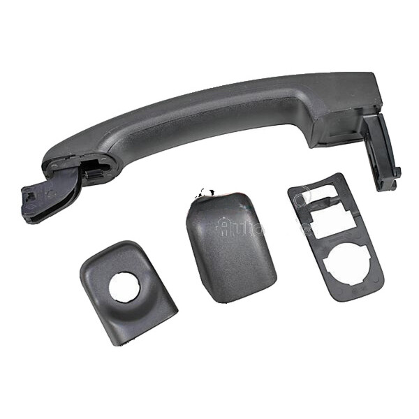 Exterior Door Handle rear door black METZGER for e.g. RENAULT TRAFIC