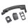 Exterior Door Handle rear door black METZGER for e.g. RENAULT TRAFIC