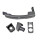 Exterior Door Handle rear door black METZGER for e.g. RENAULT TRAFIC