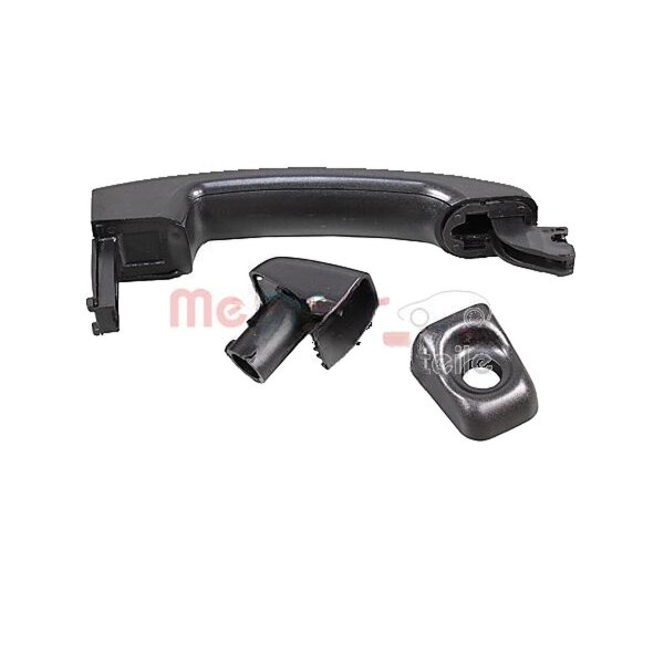 Exterior Door Handle rear door black METZGER for e.g. RENAULT MASTER