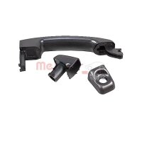 Exterior Door Handle rear door black METZGER for e.g....
