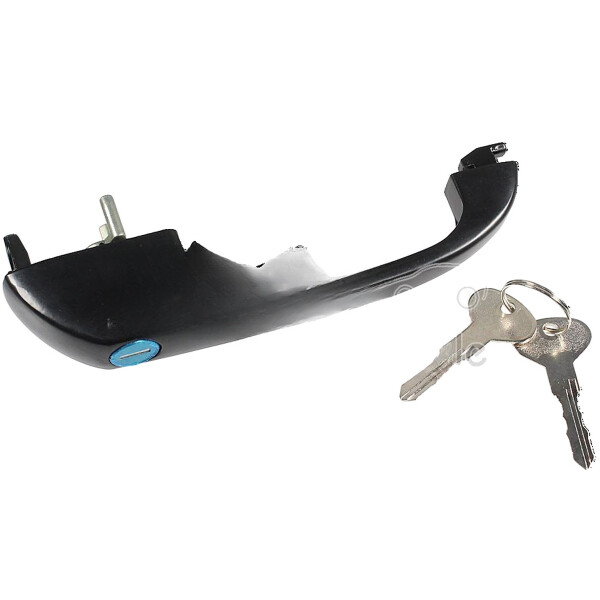Exterior Door Handle with Key black METZGER for e.g. VW TRANSPORTER