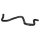 Radiator Hose from connecting pipe to radiator METZGER for FIAT 500