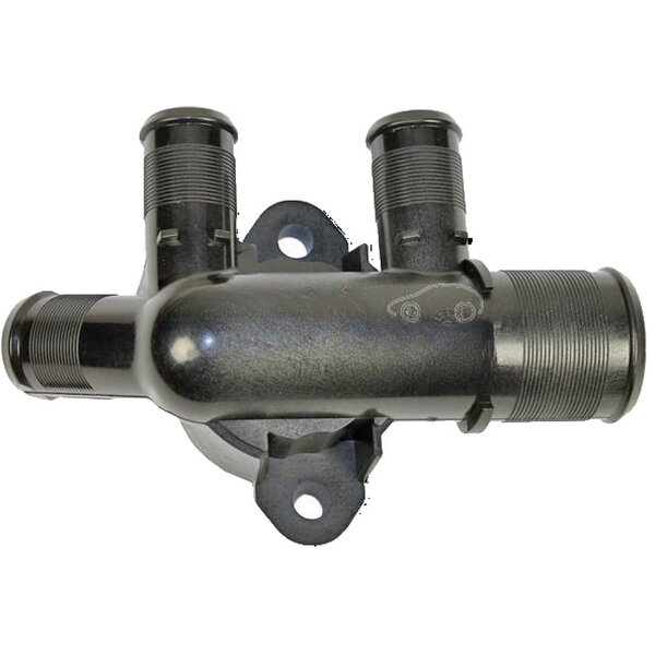 Coolant Flange Cylinder Head with Seal METZGER for e.g. PEUGEOT PARTNER