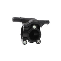 Thermostat Housing Plastic housing without thermostat METZGER for FORD FOCUS