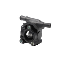 Thermostat Housing Plastic housing without thermostat METZGER for FORD FOCUS