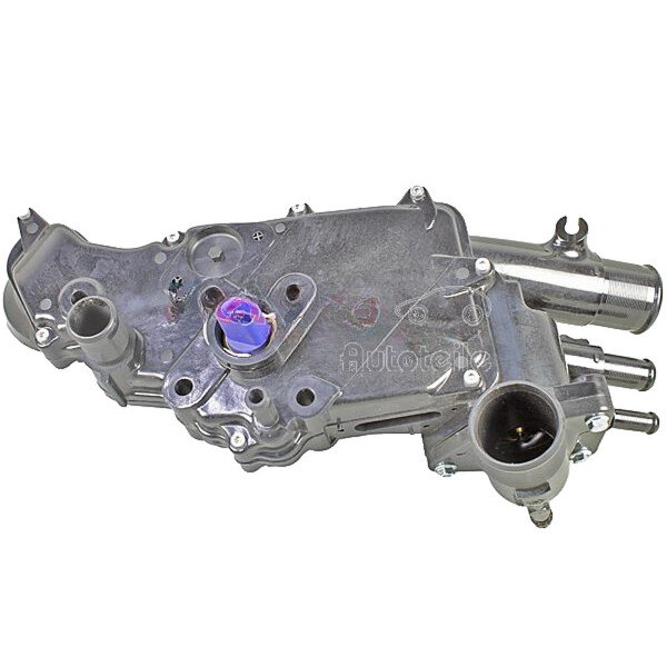 Thermostat Housing Plastic housing with Sensor METZGER for e.g. FIAT DUCATO