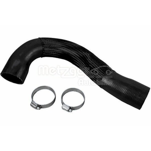 Charge Air Hose top with clamps METZGER for e.g. FORD TRANSIT