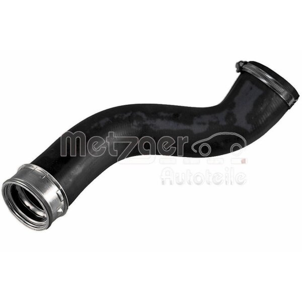 Charge Air Hose right with clamp METZGER for e.g. MERCEDES-BENZ C-CLASS