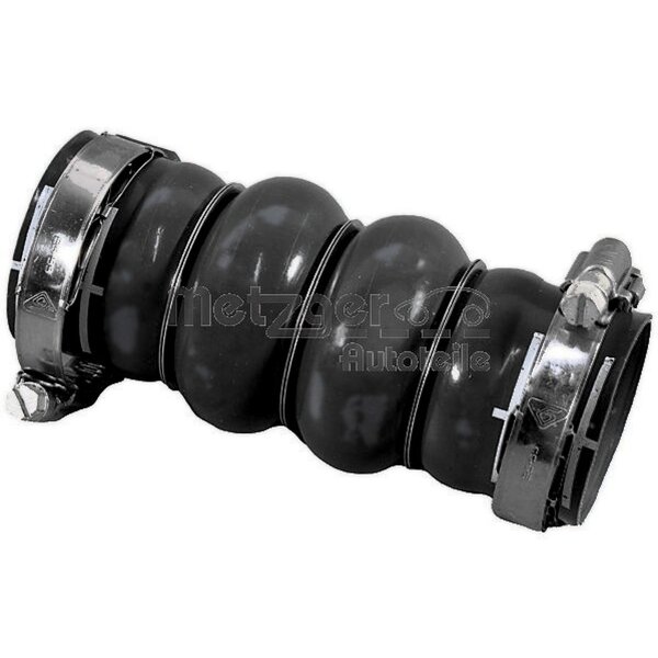 Charge Air Hose right with clamps METZGER for e.g. PEUGEOT 2008