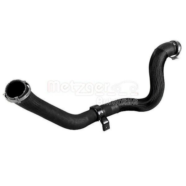 Charge Air Hose top with clamps METZGER for e.g. PEUGEOT 3008