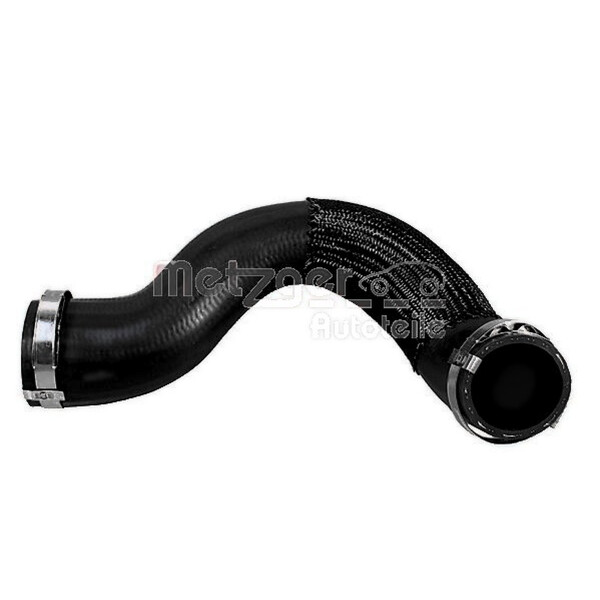 Charge Air Hose bottom with clamps METZGER for e.g. PEUGEOT 3008