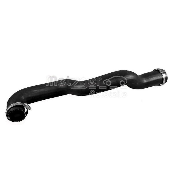 Charge Air Hose right with clamps METZGER for e.g. LAND ROVER DEFENDER