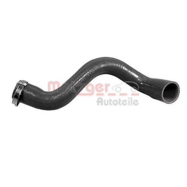 Charge Air Hose Charge Air Cooler with clamp METZGER for e.g. RENAULT MEGANE