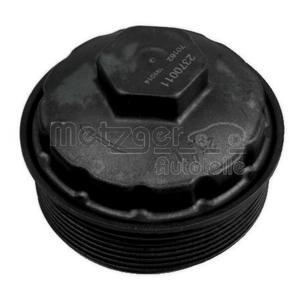 Cap Oil Filter Housing plastic METZGER suitable for e.g. VW PASSAT