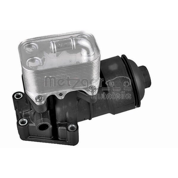 Housing Oil Filter Housing with Oil Cooler without Filter METZGER for AUDI A6