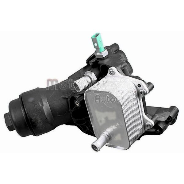 Housing Oil Filter Housing with Oil Cooler without Filter METZGER for AUDI A4