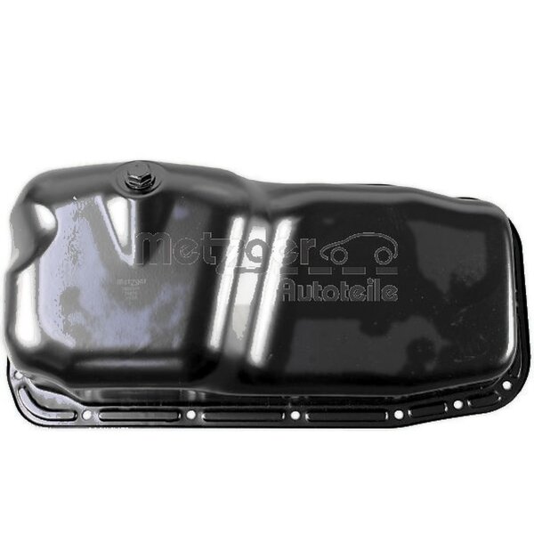 Oil Sump sheet steel without Seal METZGER suitable for e.g. OPEL CORSA