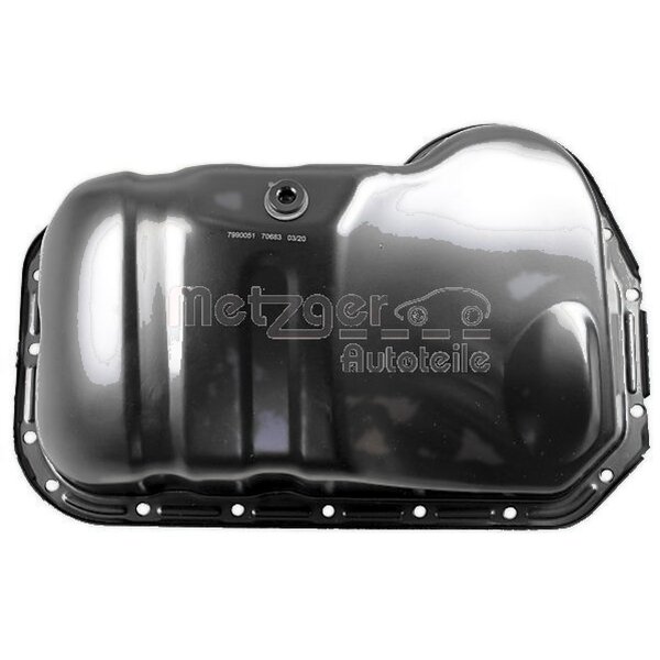 Oil Sump sheet steel without Seal METZGER suitable for e.g. AUDI 80