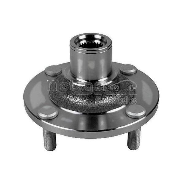 Wheel Hub front axle right Ø 136 mm 25 teeth METZGER for e.g. NISSAN ALMERA