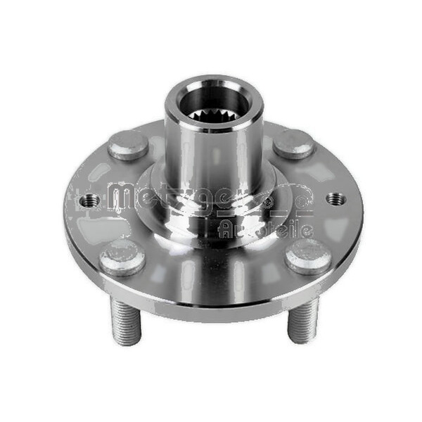 Wheel Hub front axle right Ø 122 mm 24 teeth METZGER for e.g. KIA RIO