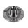 Wheel Hub front axle right Ø 129 mm 25 teeth METZGER for e.g. CITROËN BX