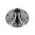 Wheel Hub front axle right Ø 117 mm 25 teeth METZGER for e.g. LANCIA THEMA