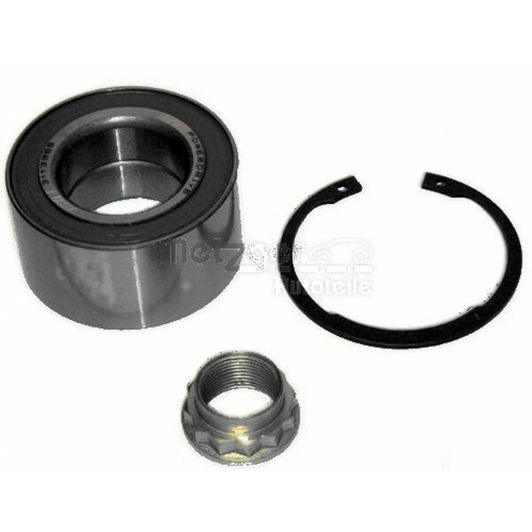 Wheel Bearing Set rear right with Nut Ø 72 mm 37 mm METZGER for e.g. BMW 3