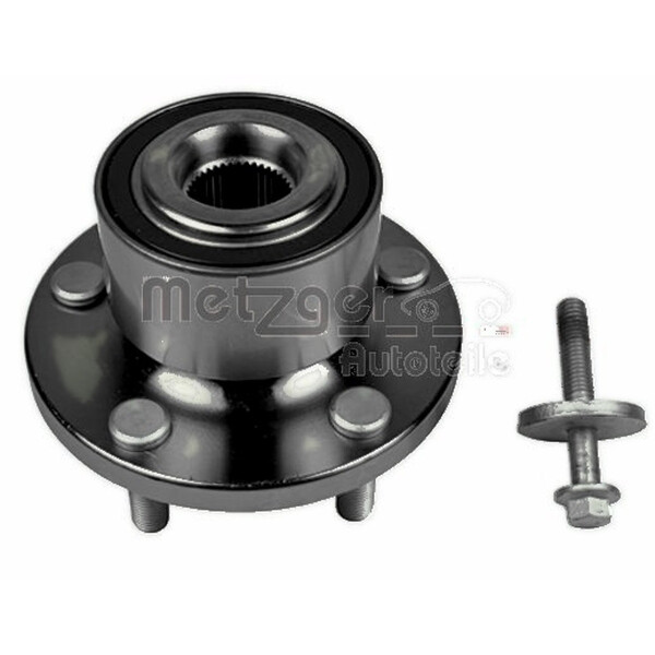 Radlagersatz Vorderachse rechts mit Radnabe Ø 82 mm METZGER für u.a. FORD MONDEO